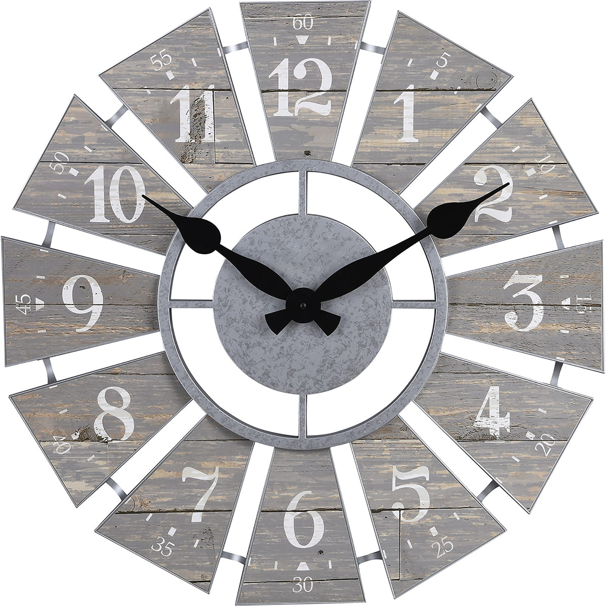 Numeral Farmhouse Windmill Clock