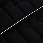 Muumblus Pull Out Sofa Bed with Phone Stand, USB Port, 3-in-1 Convertible Futon Sofa Bed, Loveseat Sleeper for Living Room/Apratment, Black Velvet