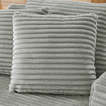 Muumblus Oversized Chaise Lounge Chair, No Assembly Required, Cozy Corduroy Sofa Bed for Living Room, Gray