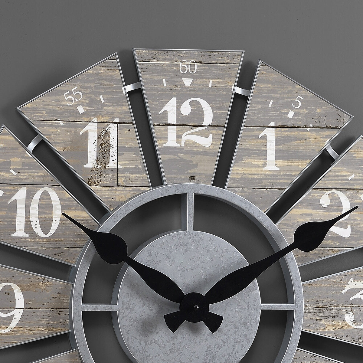 Numeral Farmhouse Windmill Clock