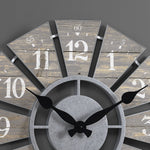 Numeral Farmhouse Windmill Clock
