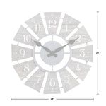 Numeral Farmhouse Windmill Clock