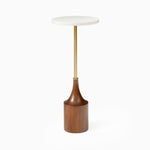 End Table with Magazine Storage Stand in Walnut Finish