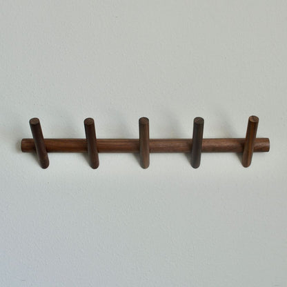 Rattan Weave 4 Hook Wall Decor - One Size